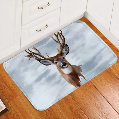 Deer Print Non-slip Outdoor Rugs - Image 3