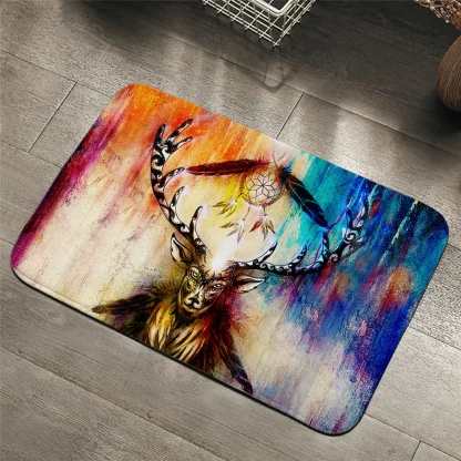 Deer Print Non-slip Outdoor Rugs - Image 6