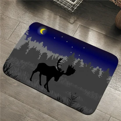 Deer Print Non-slip Outdoor Rugs - Image 4