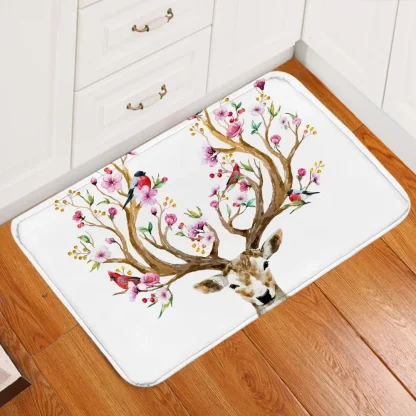 Deer Print Non-slip Outdoor Rugs