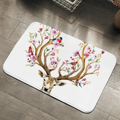 Deer Print Non-slip Outdoor Rugs - Image 5