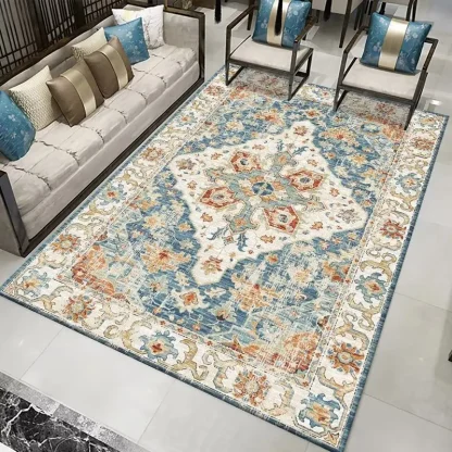 Retro Acid Washed Outdoor Rug - Image 3