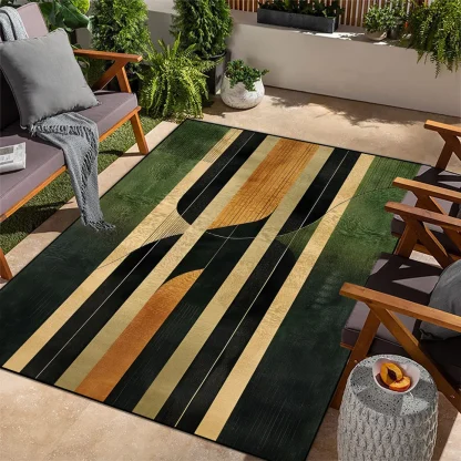 Abstract Print Outdoor Rug - Image 3