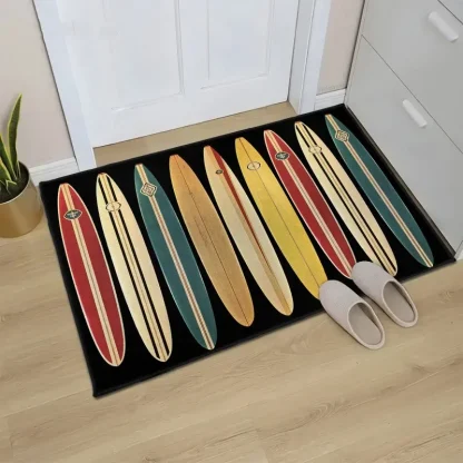 Surf Board Printed Outdoor Rugs