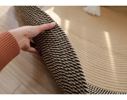 Color Block Modern Round Rug - Image 4