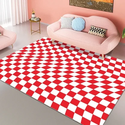 Check Pattern Outdoor Rugs - Image 3