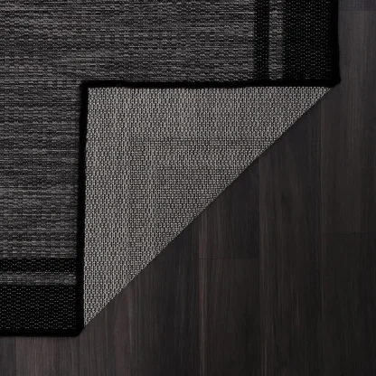 Minimalist Black Outdoor Rug - Image 3