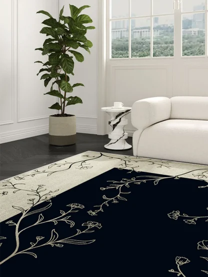 Modern Floral Outdoor Rug - Image 3