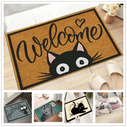 Cute Cat Printed Outdoor Rugs - Image 7