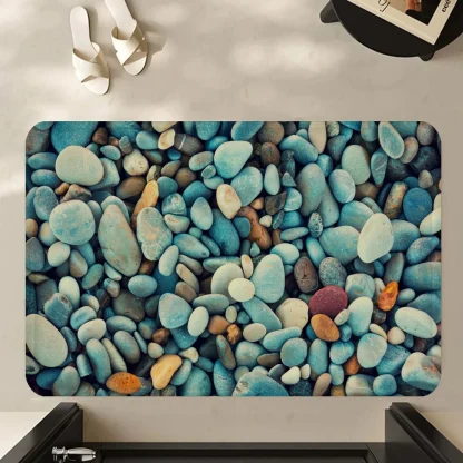 Stones Print Outdoor Rug - Image 2