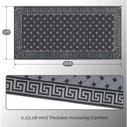 Modern Reversible Patio Rugs - Image 3