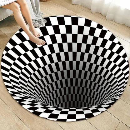 Spiral Print Round Outdoor Rugs - Image 7