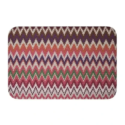 Colorful Zig Zag Outdoor Rugs - Image 2