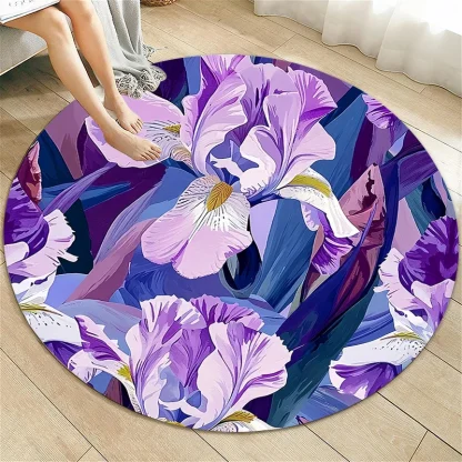 Artistic Round Outdoor Rugs - Image 7