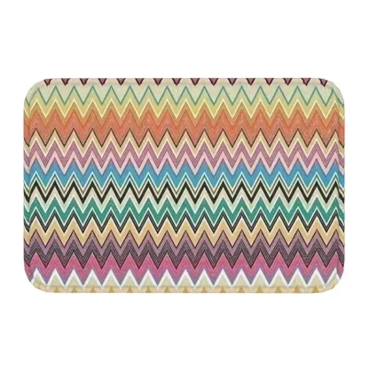 Colorful Zig Zag Outdoor Rugs - Image 4