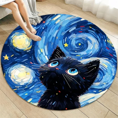 Artistic Round Outdoor Rugs
