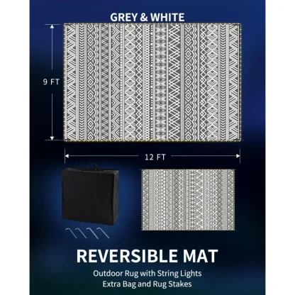Reversible LED Light Outdoor Rugs - Image 6