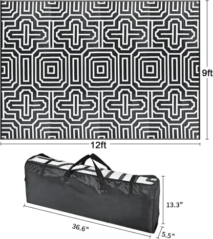 Geometric Pattern Outdoor Rug - Image 5