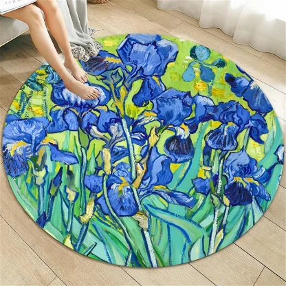 Artistic Round Outdoor Rugs - Image 5