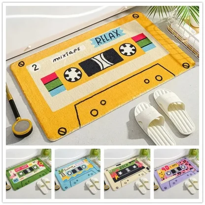 Music Tape Print Outdoor Rugs - Image 6
