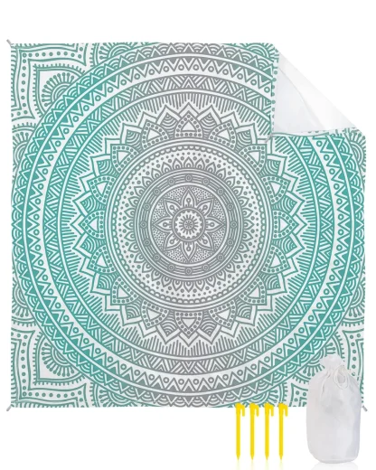 Soft Gradient Print Outdoor Rug - Image 5