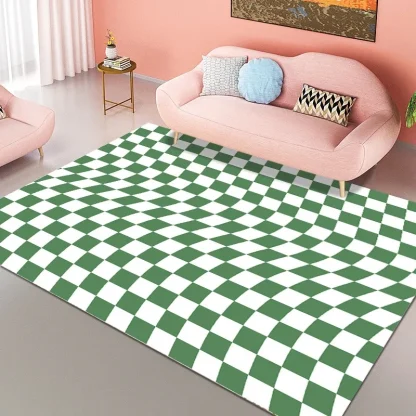 Check Pattern Outdoor Rugs - Image 2