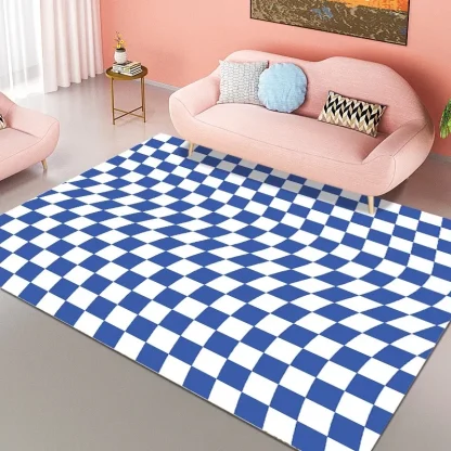Check Pattern Outdoor Rugs - Image 4