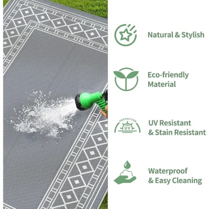 Reversible Waterproof Outdoor Rug - Image 5