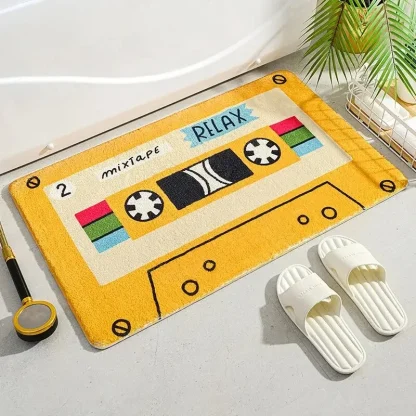 Music Tape Print Outdoor Rugs
