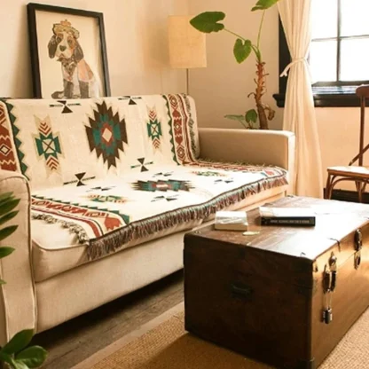 Boho Style Tassels Outdoor Rugs - Image 2