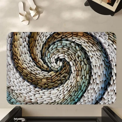 Stones Print Outdoor Rug - Image 4