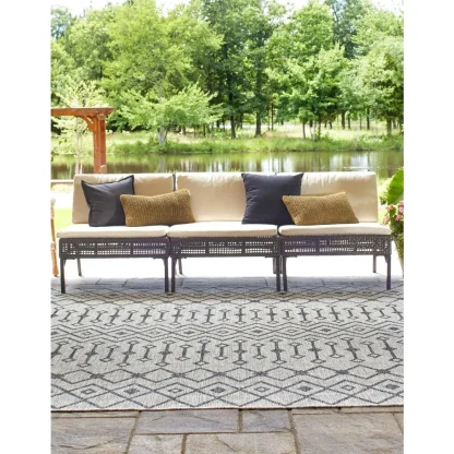 Tribal Pattern Outdoor Rug - Image 2