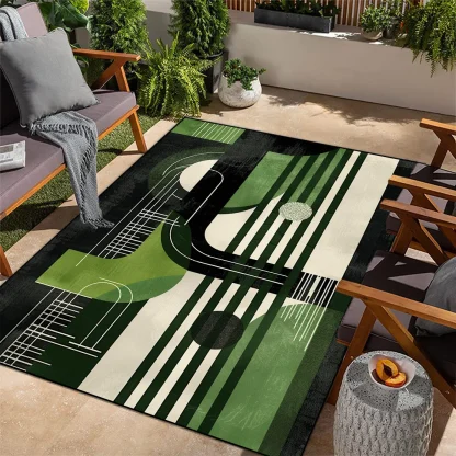 Abstract Print Outdoor Rug