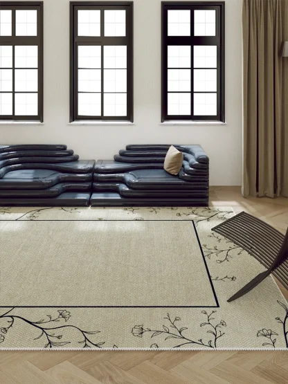 Modern Floral Outdoor Rug - Image 2