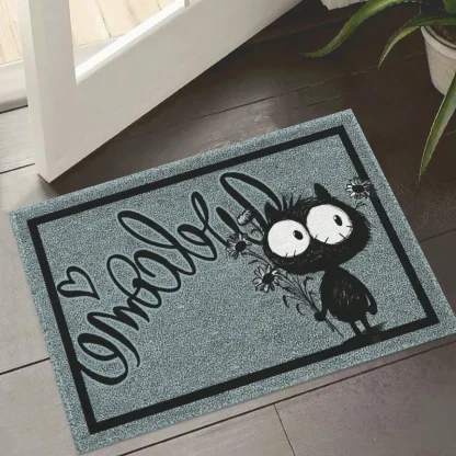 Cute Cat Printed Outdoor Rugs - Image 3