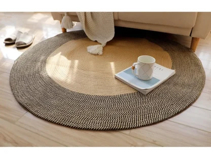 Color Block Modern Round Rug - Image 5