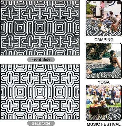 Geometric Pattern Outdoor Rug - Image 4