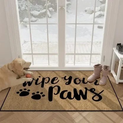 Floral Welcome Lettering Outdoor Rug - Image 5