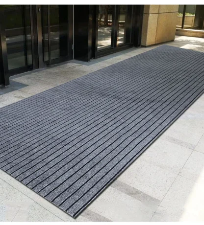 Non Slip Striped Outdoor Rugs - Image 4