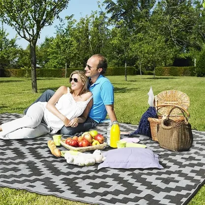 Patterned Washable Outdoor Rugs - Image 3
