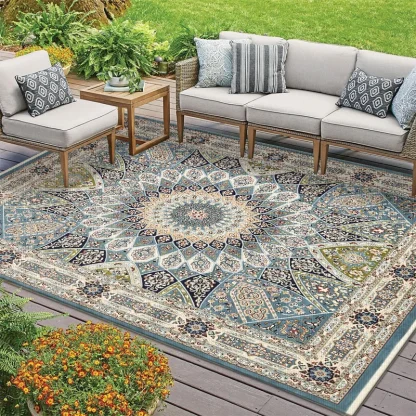 Stylish Retro Deck Outdoor Rugs
