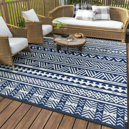 Durable Reversible Outdoor Rug - Image 3