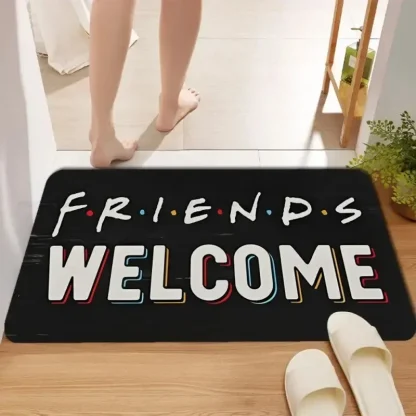Welcome Print Outdoor Rugs - Image 2