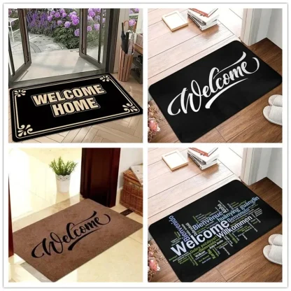 Welcome Print Outdoor Rugs - Image 6