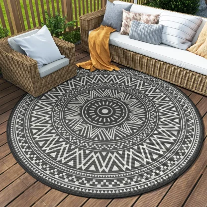 Durable Reversible Outdoor Rug - Image 2