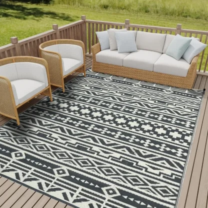 Waterproof Tribal Pattern Outdoor Rug