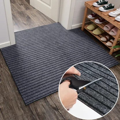 Non Slip Striped Outdoor Rugs - Image 5