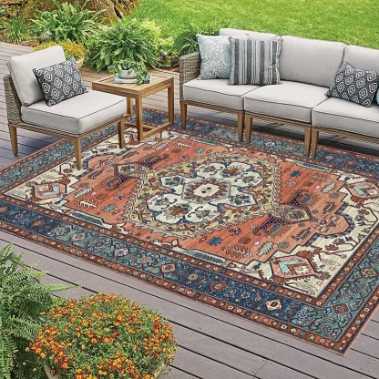 Stylish Retro Anti-slip Outdoor Rug