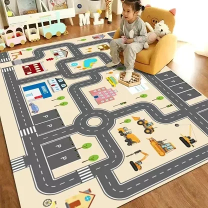Creative Wood Print Outdoor Rugs - Image 4
