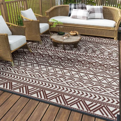 Durable Reversible Outdoor Rug - Image 4